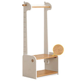 Beech, Solid Rubberwood Children's Clothing Rack