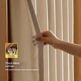 Beech Solid Wood Children's Curtain Wardrobe