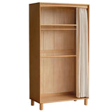 Beech Solid Wood Children's Curtain Wardrobe