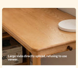 Oak Solid Wood Children's Study Desk, Bookshelf, Wardrobe