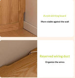 Oak Solid Wood Children's Study Desk, Bookshelf, Wardrobe