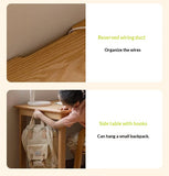 Oak Solid Wood Children's Study Desk, Bookshelf, Wardrobe