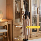 Oak Solid Wood Original Wood Style Children's Wardrobe