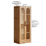 Oak Solid Wood Original Wood Style Children's Wardrobe