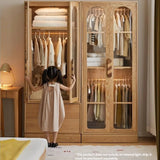 Oak Solid Wood Original Wood Style Children's Wardrobe