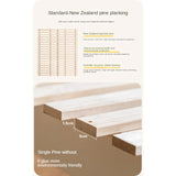 Rubber Wood  Children's Bed American Cream Style.