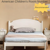 Rubber Wood  Children's Bed American Cream Style.