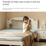 Rubber Wood  Children's Bed American Cream Style.