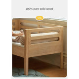 Solid wood children's splicing bed