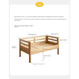Solid wood children's splicing bed