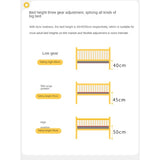 Solid wood children's splicing bed