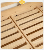 Solid wood children's splicing bed
