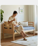 Solid wood children's splicing bed