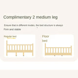 Beech Solid Wood Children's Modern Soft Bed