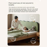 Beech Solid Wood Children's Modern Soft Bed