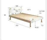 Poplar solid wood Little White Bear kids Bed<