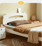 Poplar solid wood Little White Bear kids Bed<