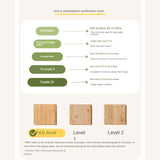 Rubberwood, Oak Solid Wood Children's Box Platform Bed, Headboard-Free Bed