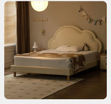 Сream style Organic Leather kid's Cloud Bed<
