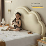 Сream style Organic Leather kid's Cloud Bed<