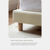 Сream style Organic Leather kid's Cloud Bed<