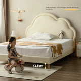 Сream style Organic Leather kid's Cloud Bed<