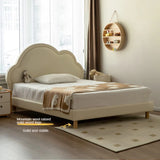 Сream style Organic Leather kid's Cloud Bed<