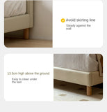 Сream style Organic Leather kid's Cloud Bed<