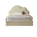 Сream style Organic Leather kid's Cloud Bed<