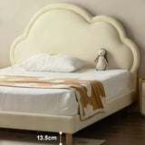 Сream style Organic Leather kid's Cloud Bed<