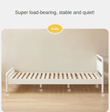 Rubber wood, Poplar Solid Wood Children's Bed Cream Soft Bag Headboard<