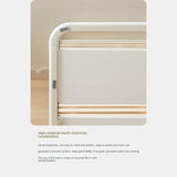 Rubber wood, Poplar Solid Wood Children's Bed Cream Soft Bag Headboard<