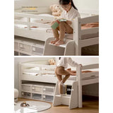 Oak solid wood single with guardrail bed