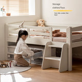 Oak solid wood single with guardrail bed