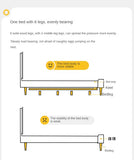 Beech Solid Wood Children's Bed for Boys and Girls Spliced Bed with Guardrail<