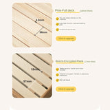 Oak Solid Wood Children's Single Bed