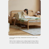 Oak Solid Wood Children's Single Bed