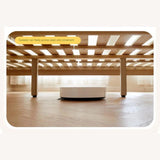 Beech Solid Wood Children's bed with organic leather<