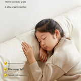 Beech Solid Wood Children's bed with organic leather<