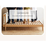 Beech Solid Wood Children's bed with organic leather<