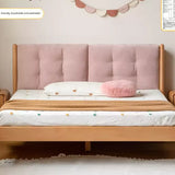 Beech Solid Wood Children's bed with organic leather<