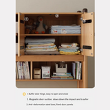 Oak solid wood Multi-function bed with storage