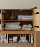 Oak solid wood Multi-function bed with storage