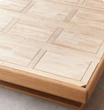 Oak solid wood Multi-function bed with storage