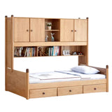 Oak solid wood Multi-function bed with storage