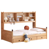 Oak solid wood Multi-function bed with storage
