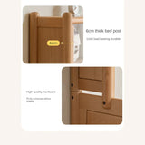 Beech Solid Wood Children's Cabinet Integrated Bed