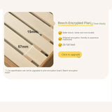 Beech Solid Wood Children's Cabinet Integrated Bed