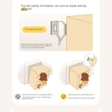 Beech Solid Wood Children's Cabinet Integrated Bed