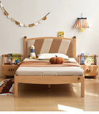 Beech Solid Wood Children's Modern Simple Single Bed
